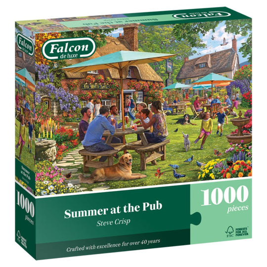 Falcon De Luxe Summer at The Pub 1000 Piece Jigsaw Puzzle
