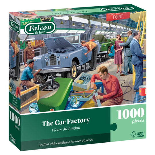Falcon De Luxe The Car Factory 1000 Piece Jigsaw Puzzle