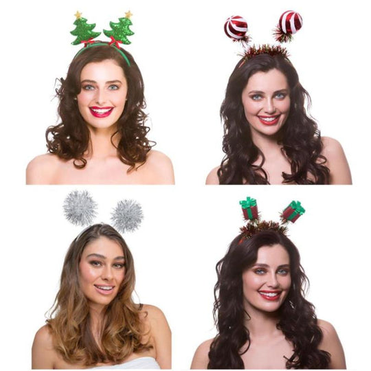 Festive Christmas Head Boppers - Wicked Costumes Adult Fancy Dress