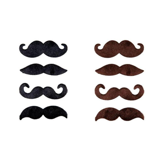 Funny Moustaches (4 Pieces) - Wicked Costumes Adult Fancy Dress Accessory