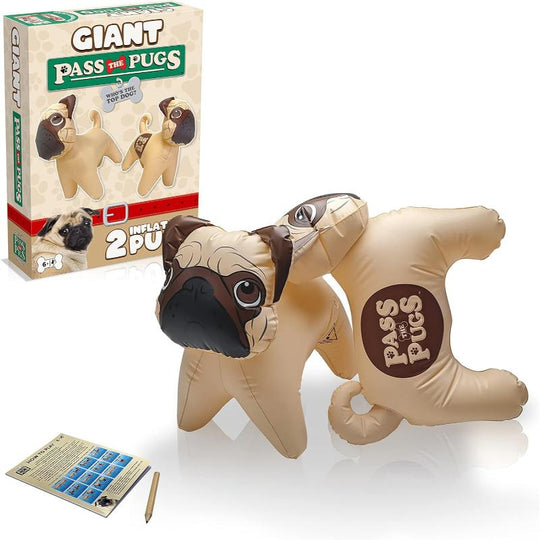 Giant Pass the Pugs Inflatable Dice Game