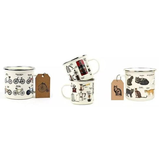 Gift Republic Ecologie Enamel Mugs