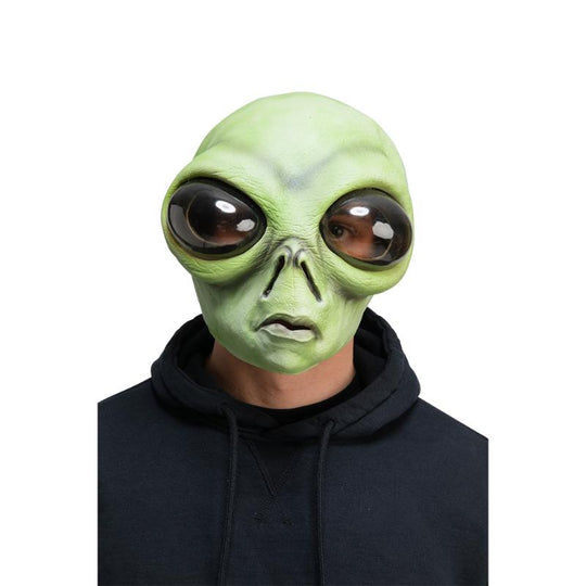 Green Alien Mask - Wicked Costumes Adult Fancy Dress