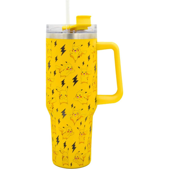 HOX 1200ml Double Walled Stainless Steel Tumbler Mug - Pokemon Pikachu