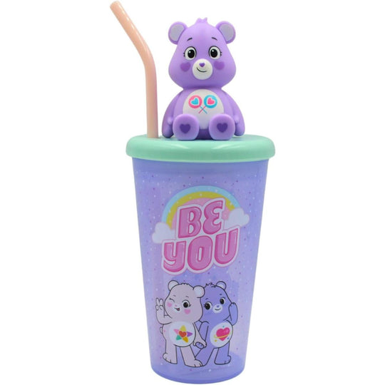 HOX 300ml 3D Soda Cup with Straw - Care Bears