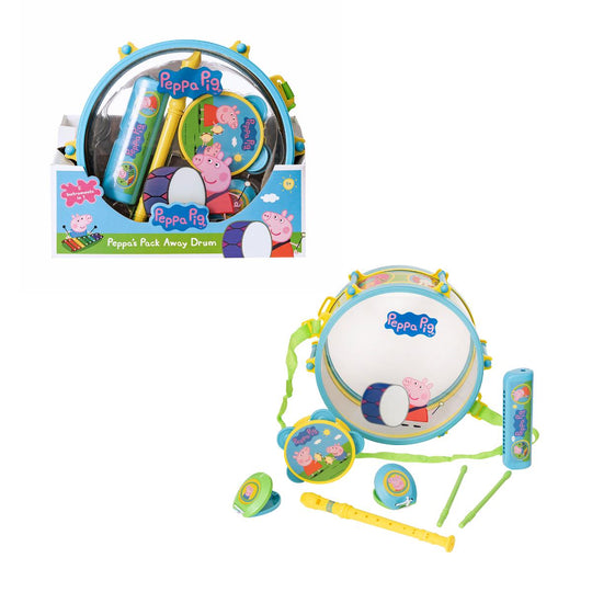 HTI Toys Peppa Pig Pack Away Drum Musical Set