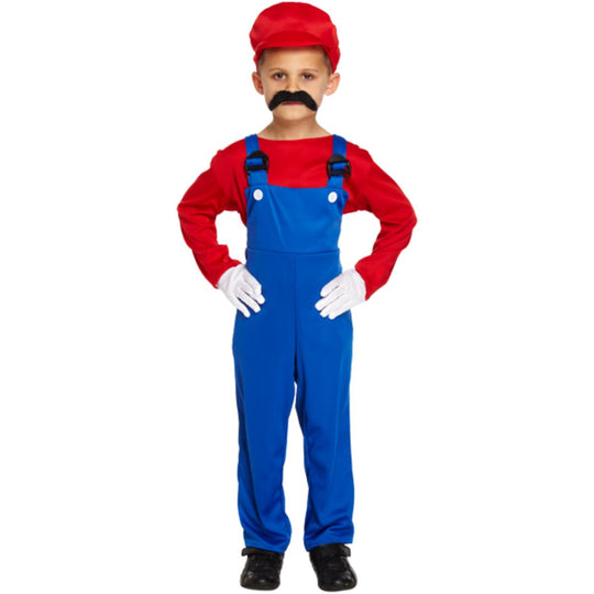 Henbrandt Super Mario Style Child Fancy Dress Costume