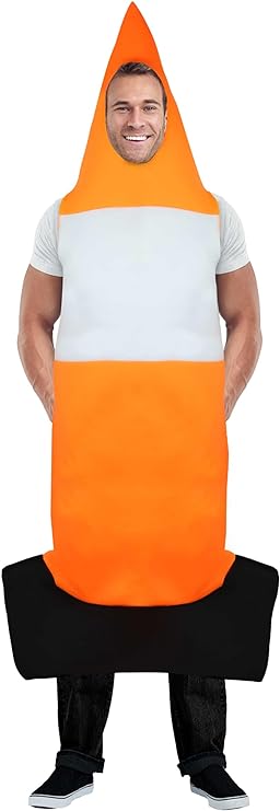 Henbrandt Traffic Cone Adult Fancy Dress Costume
