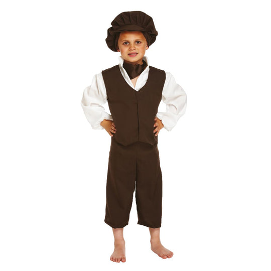 Henbrandt Victorian Boy Historical Boy's Fancy Dress Costume