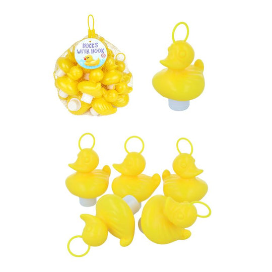 Henbrandt Weighted Yellow Ducks with Hooks (20 Pack)