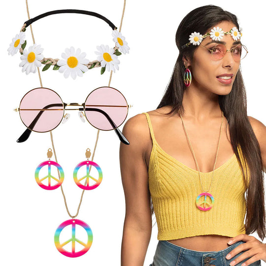 Hippie Accessory Set - Boland Adult Fancy Dress