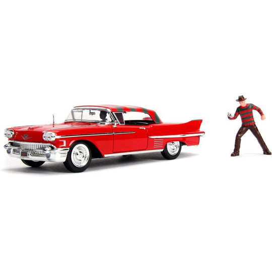 Hollywood Rides Freddy Krueger & 1958 Cadillac Series 62 Die-Cast Model