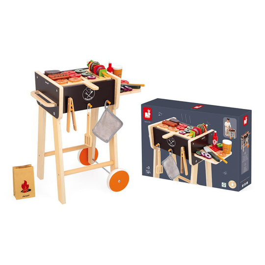 Janod Barbecue Cooking Wooden Pretend Play Set