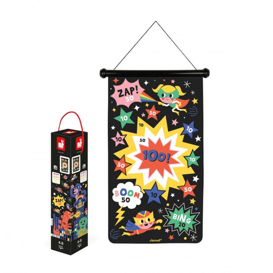 Janod Magnetic Dartboard - Super Hero