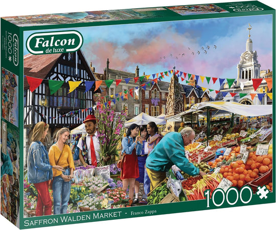 Jumbo Games Falcon De Luxe Saffron Walden Market 1000 Piece Jigsaw Puzzle