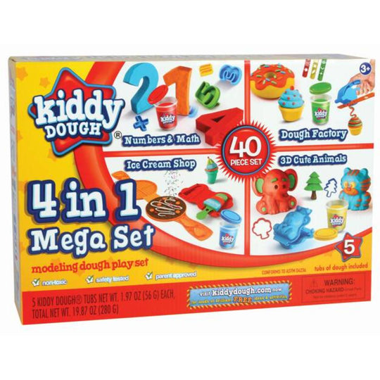 Kiddy Dough 4 in 1 Mega Modelling Set