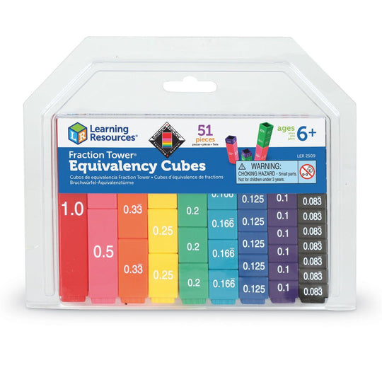 Learning Resources Fraction Tower Cubes - Equivalency Set