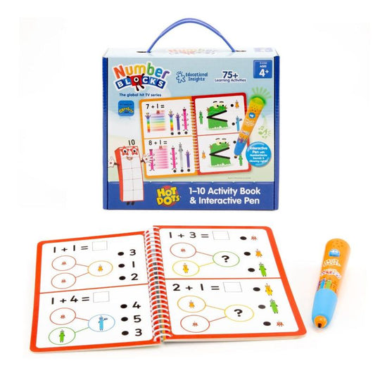 Learning Resources Numberblocks Hot Dots 1-10 Activity Book & Pen