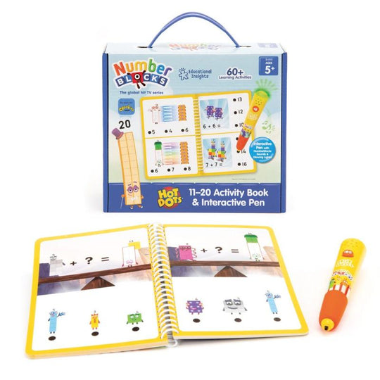 Learning Resources Numberblocks Hot Dots 11-20 Activity Book & Pen