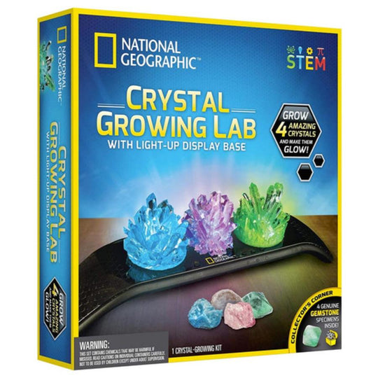 National Geographic Crystal Growing Lab with Light Up Display Base