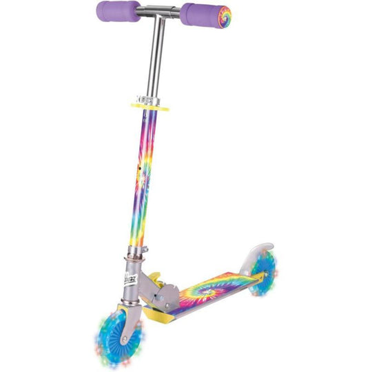 Ozbozz Tie Dye Scooter with Flashing Lights
