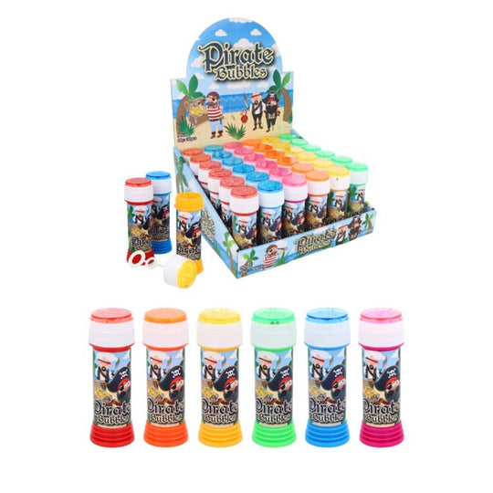 Pirate Bubble Blowing Tubs Childrens Party Bag Filler Toys