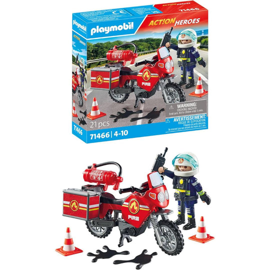 Playmobil 71466 Action Heroes Fire Motorcycle