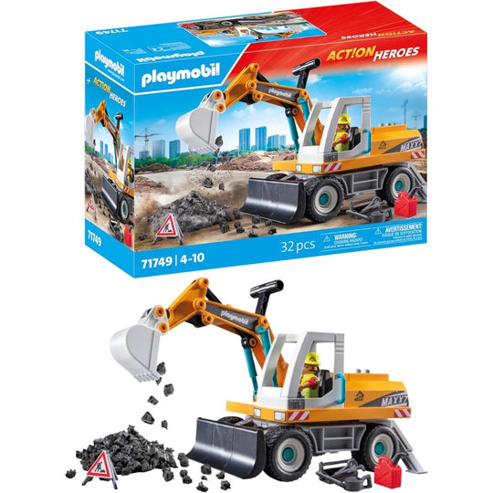 Playmobil 71749 Action Heroes Large Excavator