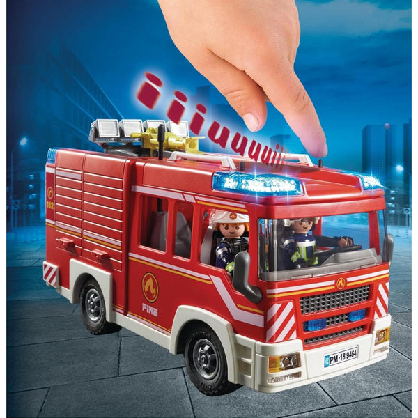 Playmobil 9464 City Action Fire Engine with Working Water Cannon - The ...