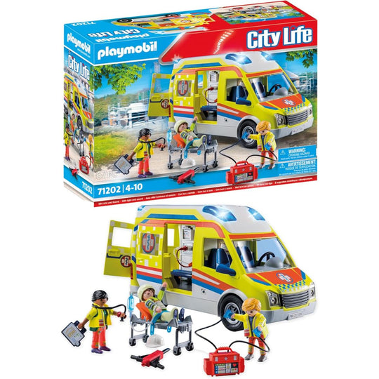 Playmobil 71202 City Life Ambulance with Lights