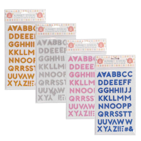 Pot of Dreams Glitter A-Z Alphabet Letter Stickers