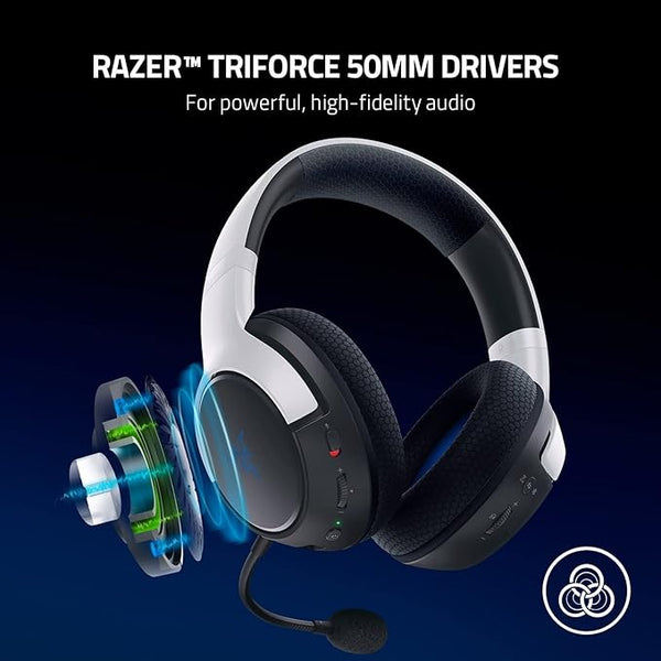 Razer Kaira Sony PS5 Dual Wireless Gaming Headset + Quick Charging Sta ...