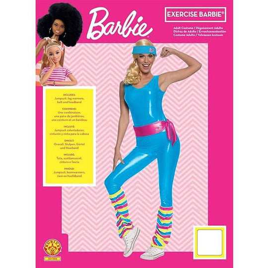 Rubies Adult Ladies Barbie Exercise Barbie Deluxe Costume