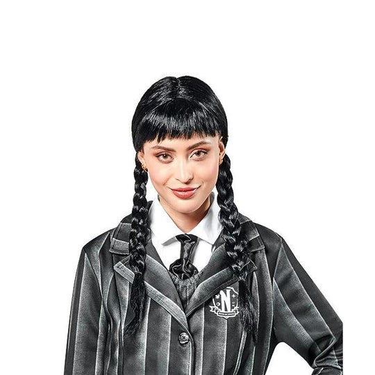 Rubies Adult Ladies Wednesday Adams Wig