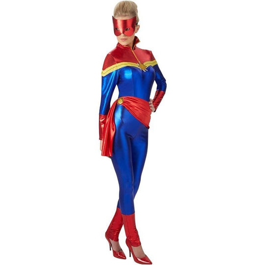 Rubies Captain Marvel Superhero Women's Fancy Dress Costume