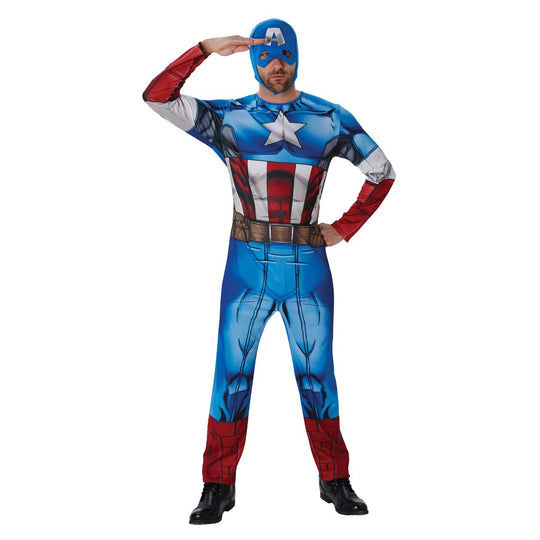 Rubies Classic Captain America Marvel Men's Fancy Dress Costume