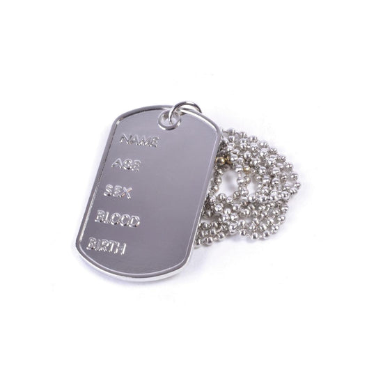 Rubies Dog Tag Necklace Adult Fancy Dress Accessory