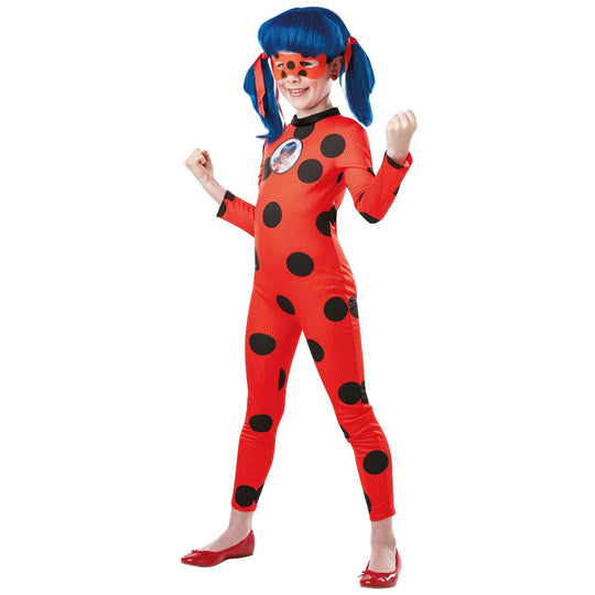 Rubies Miraculous Ladybug Deluxe Girl's Fancy Dress Costume & Plush Toy
