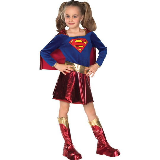 Rubies Supergirl Deluxe Girl's Superhero Fancy Dress Costume