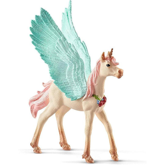 Schleich Bayala Figure - Decorated Unicorn Pegasus Foal