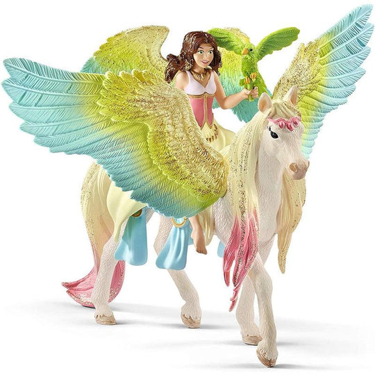 Schleich Bayala Figure - Fairy Surah with Glitter Pegasus