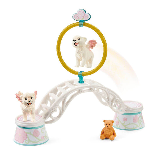 Schleich Bayala Figure - Winged Baby Lion Training