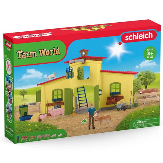 Schleich Farm World Large Farm with Animals and Accessories