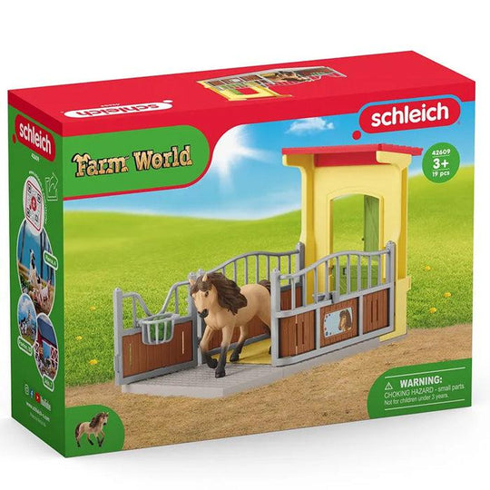 Schleich Farm World Pony Box with Iceland Pony Stallion