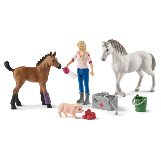Schleich Farm World Vet Visiting Mare & Foal