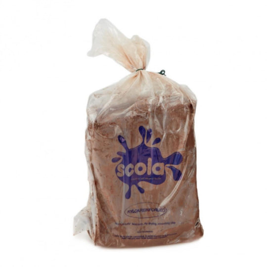 Scola Air Drying Modelling Clay 4.5kg - Terracotta