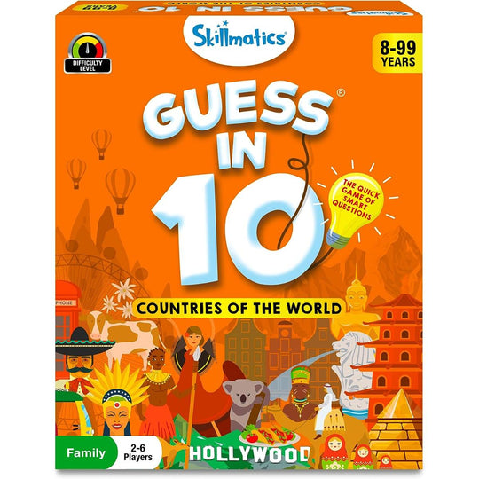 Skillmatics Guess in 10 Trivia Card Game - Countries of the World