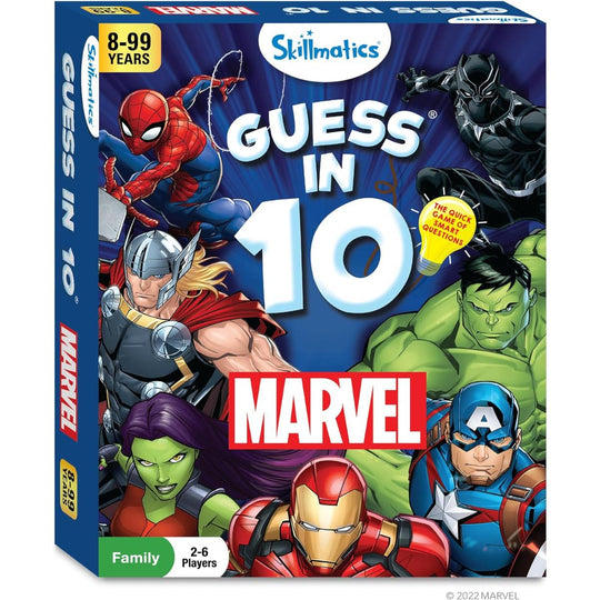 Skillmatics Guess in 10 Trivia Card Game - Marvel