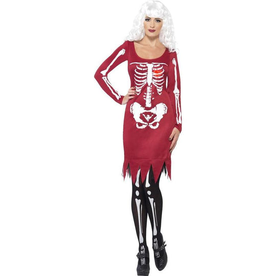 Smiffys Beauty Bones & LED Heart Women's Fancy Dress Costume