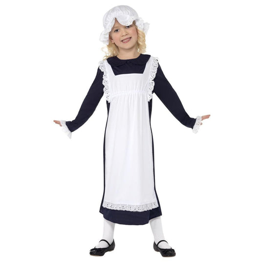Smiffys Victorian Maid Girl's Fancy Dress Costume